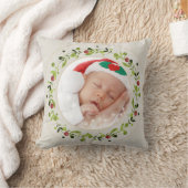 新生児誕生統計クリスマス、誕生発表 クッション (ブランケット)