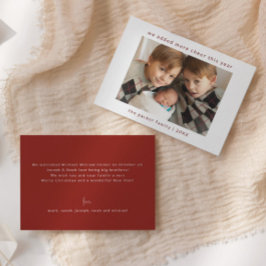 新生児追加応援 |クリスマスカード 招待状