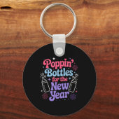 新生児集中治療室(NICU)での新年のための赤ちゃん用ボトル キーホルダー (正面)