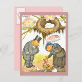 新生児鳥 案内ポストカード (正面/裏面)