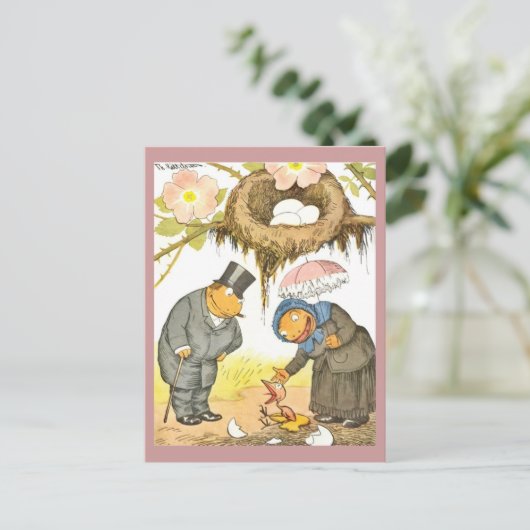 新生児鳥 案内ポストカード (スタンド正面)