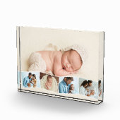 新生児5フォトコラージグジグザグフォトストリップ フォトブロック (右)