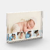 新生児5フォトコラージグジグザグフォトストリップ フォトブロック (左)
