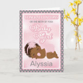 新生児 |おめでとうあいさつカード カード (黄色い花)