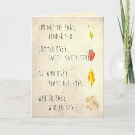 新生児 カード (正面)