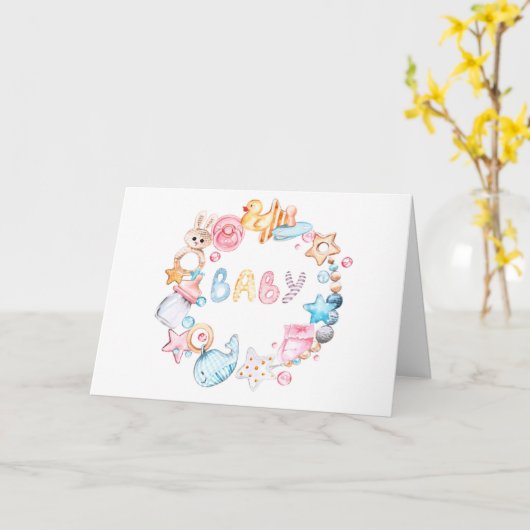 新生児 カード (黄色い花)