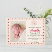 新生児·ガールの発表/サンキューカード サンキューカード (スタンド正面)