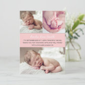 新生児·ガールの発表/サンキューカード サンキューカード (スタンド正面)