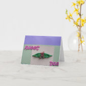 新生児、スイートピー カード (黄色い花)