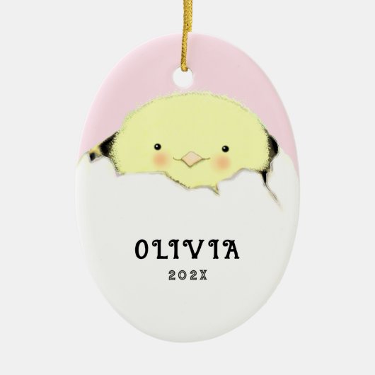 新生児 セラミックオーナメント (正面)