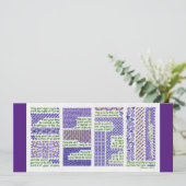 新生児、バー、バルミツワーまたは卒業カード 案内状 (スタンド正面)