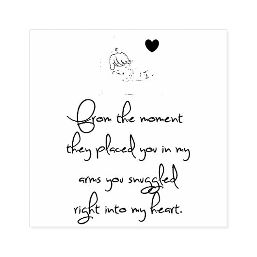 新生児 ラバースタンプ (インプリント)