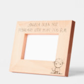 新生児 レーザー彫刻フレーム (左)