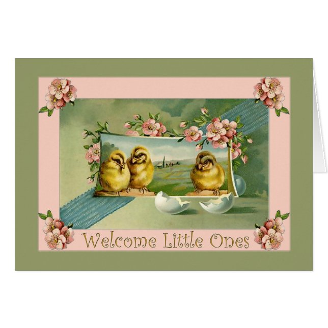 新生児、三つ子、世界へようこそ (正面横)