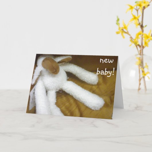 新生児 – 採用 カード (黄色い花)