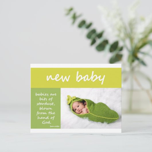 新生児 案内ポストカード (スタンド正面)