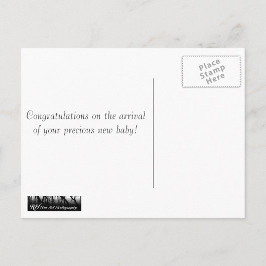 新生児 案内ポストカード (裏面)