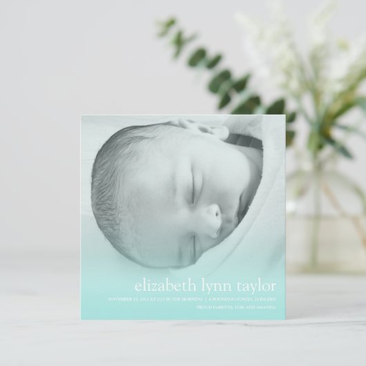 新生児 案内状 (スタンド正面)