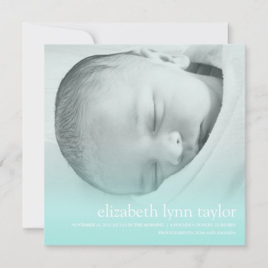 新生児 案内状 (正面)