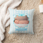 新生児 男の子 ボウリボン クッション (ブランケット)