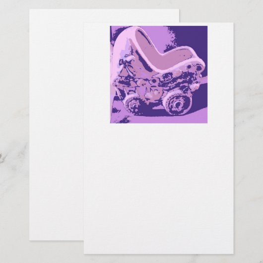 新生児/発表 便箋 (正面/裏面)