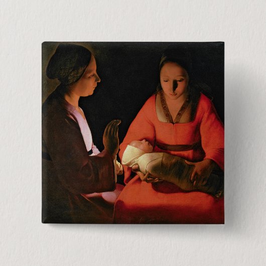 新生児、遅い1640年代 缶バッジ (正面)