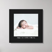 新生児 | 1枚の写真 | カスタム キャンバスプリント (正面)