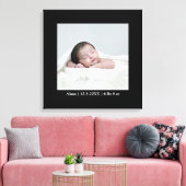 新生児 | 1枚の写真 | カスタム キャンバスプリント (インサイチュ (リビング))
