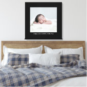 新生児 | 1枚の写真 | カスタム キャンバスプリント (インサイチュ (寝室))