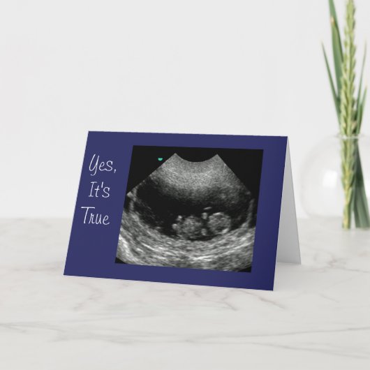 新生児Anouncement 案内状 (正面)