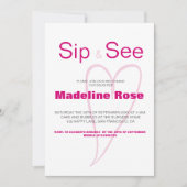 新生児SIPと統計情報の表示 招待状 (正面)