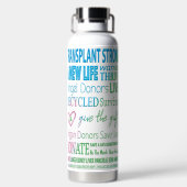 新生命移植臓器提供 ウォーターボトル (背面)