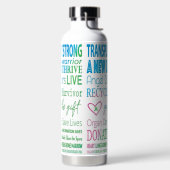 新生命移植臓器提供 ウォーターボトル (左面)