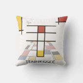 新生物主義アカッコいいート・モノグラム文字T クッション (裏面)