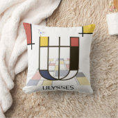 新生物主義アカッコいいート・モノグラム文字U クッション (ブランケット)