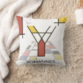 新生物主義アカッコいいート・モノグラム文字Y クッション (ブランケット)