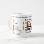 新生物主義アスタイリッシュート・モノグラム文字F コーヒーマグカップ (正面左)