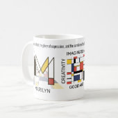新生物主義アスタイリッシュート・モノグラム文字M コーヒーマグカップ (正面左)