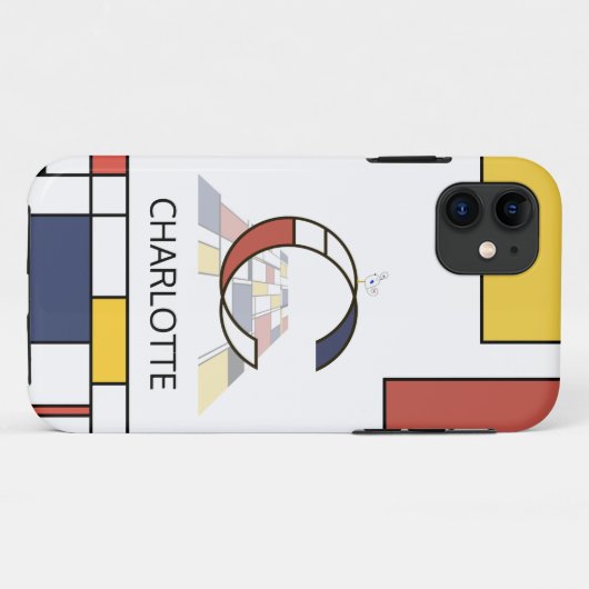 新生独占的性芸術モノグラム。文字C Case-Mate iPhoneケース (裏面(横))