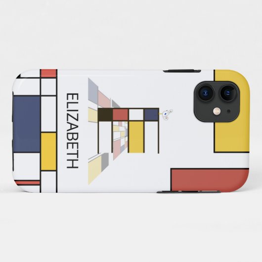 新生独占的性芸術モノグラム。文字E Case-Mate iPhoneケース (裏面(横))