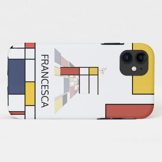 新生独占的性芸術モノグラム。文字F Case-Mate iPhoneケース (裏面(横))