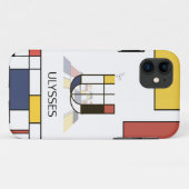 新生独占的性芸術モノグラム。文字U Case-Mate iPhoneケース (裏面(横))