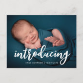 新生生まれ発表はがき ポストカード (正面)