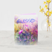 新生賛美活性耳小グリーティングカード カード (黄色い花)