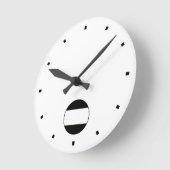 新田一つ引き ラウンド壁時計 (傾斜)