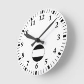 新田一つ引き ラウンド壁時計 (傾斜)