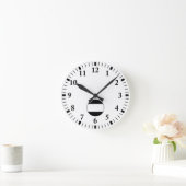 新田一つ引き ラウンド壁時計 (ホーム)