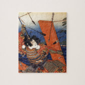 新田義興の矢口渡船での死 ジグソーパズル (縦)