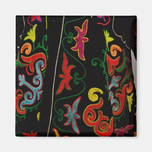 新疆刺繍フローラ マグネット (正面)