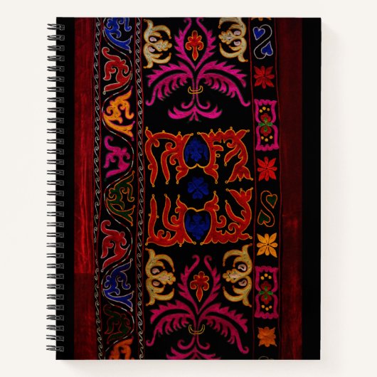 新疆刺繍幾何学模様 ノートブック (正面)